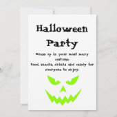 Spooky Halloween-Party Einladung (Rückseite)