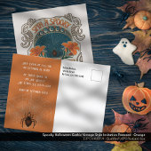 Spooky Halloween-Party Einladung Postkarte