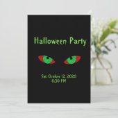 Spooky Halloween-Party Einladungen (Stehend Vorderseite)