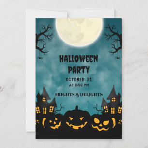 Spooky Halloween-Party Einladungskarte Einladung