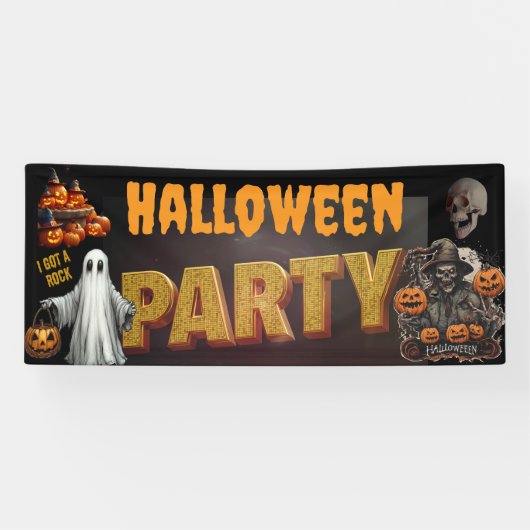 Spooky Halloween-Party Fest Banner (Horizontal)