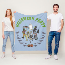 Spooky-Halloween-Party Fleecedecke