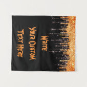 Spooky-Halloween-Party-Foto-Standabfrage Wandteppich (Vorderseite (Horizontal))