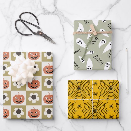Spooky-Halloween-Party-Geschenk Geschenkpapier Set (Vorderseite)