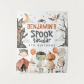 Spooky Halloween Party Hintergrund Wandteppich (Vorderseite)