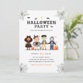 Spooky Halloween-Party Kinder Einladung (Stehend Vorderseite)