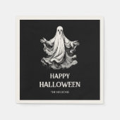 Spooky-Halloween-Party-Leckerei mit Geist Serviette (Vorderseite)