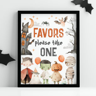 Spooky Halloween Party Lieblingszeichen Poster