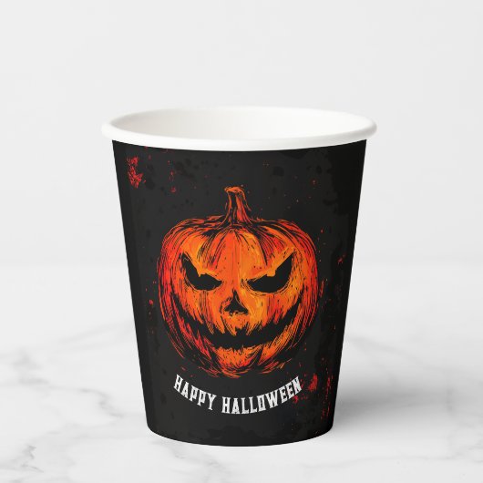 Spooky-Halloween-Party Pappbecher (Vorderseite)