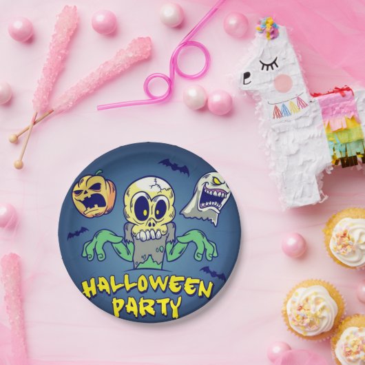 Spooky-Halloween-Party Pappteller (Party)