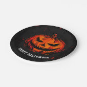 Spooky-Halloween-Party Pappteller (Schrägansicht)