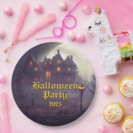 Spooky-Halloween-Party Pappteller (Party)