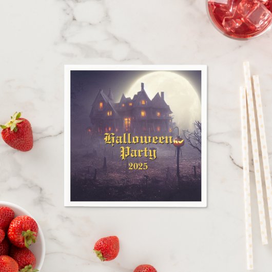 Spooky-Halloween-Party Serviette (Beispiel)