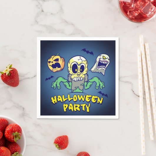 Spooky-Halloween-Party Serviette (Beispiel)