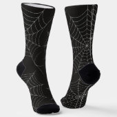 Spooky Halloween-Party Spiderweb Bold Black Socken (Gewinkelt)
