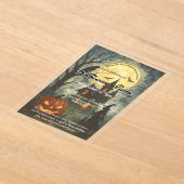 Spooky Halloween-Party - Spuk House & Pumpkin Acryleinladungen (Ablage )