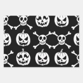 Spooky Halloween Pattern Geschenkpapier Set (Vorderseite 3)