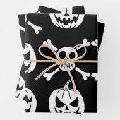 Spooky Halloween Pattern Geschenkpapier Set (Beispiel)