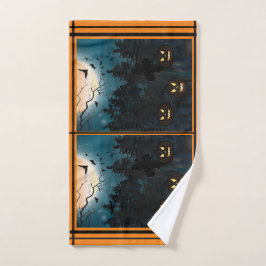 Spooky Halloween Pattern Handtuch