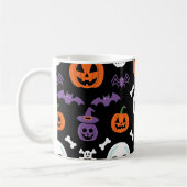Spooky Halloween Pattern Kaffeetasse (Links)
