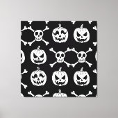 Spooky Halloween Pattern Leinwanddruck (Vorderseite)
