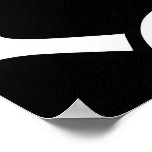 Spooky Halloween Pattern Poster (Ecke)