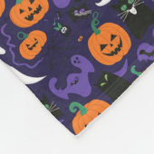 Spooky Halloween Patterns: Einzigartiges und Beäng Fleecedecke (Ecke)