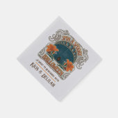 Spooky Halloween, Personalisiert Serviette (Ecke)