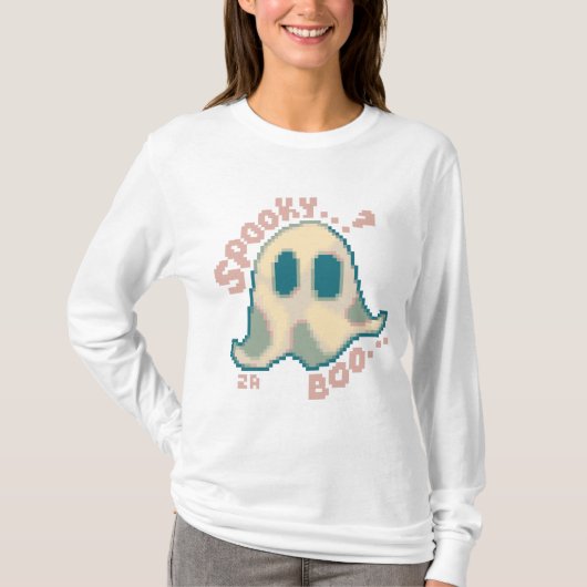 Spooky Halloween pixelart, Pixel Art  T-Shirt (Vorderseite)