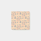 Spooky Halloween Post-it Notes - Schwarz & Orange Klebezettel (Vorderseite)