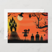 Spooky Halloween Postcard Postkarte (Vorne/Hinten)
