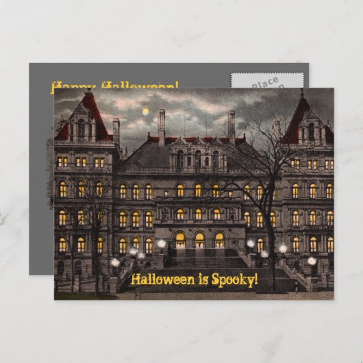 Spooky Halloween Postcard Postkarte (Vorne/Hinten)