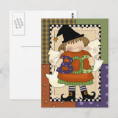 Spooky Halloween Postcard Postkarte (Vorne/Hinten)