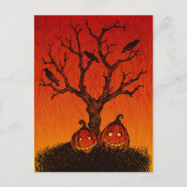 Spooky Halloween Postcard Postkarte