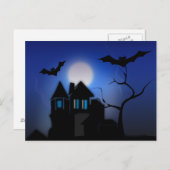 Spooky Halloween Postkarte (Vorne/Hinten)