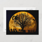 Spooky Halloween Postkarte (Vorne/Hinten)