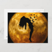 Spooky Halloween Postkarte (Vorne/Hinten)