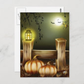 Spooky Halloween Postkarte (Vorne/Hinten)