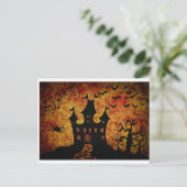 Spooky Halloween Postkarte (Stehend Vorderseite)