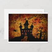 Spooky Halloween Postkarte (Vorne/Hinten)