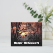 Spooky Halloween Postkarte (Stehend Vorderseite)