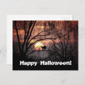 Spooky Halloween Postkarte (Vorne/Hinten)