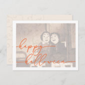 Spooky Halloween Postkartenvorlage Postkarte (Vorne/Hinten)