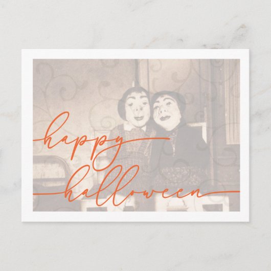 Spooky Halloween Postkartenvorlage Postkarte (Vorderseite)