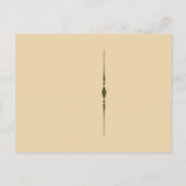 Spooky Halloween Postkartenvorlage Postkarte (Rückseite)