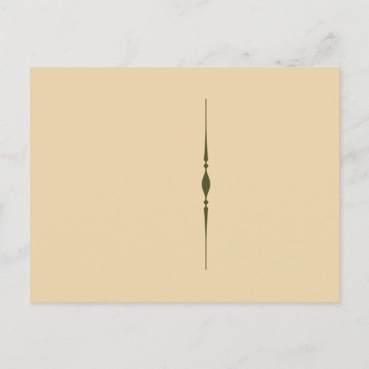 Spooky Halloween Postkartenvorlage Postkarte (Rückseite)