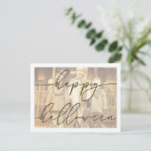 Spooky Halloween Postkartenvorlage Postkarte (Stehend Vorderseite)