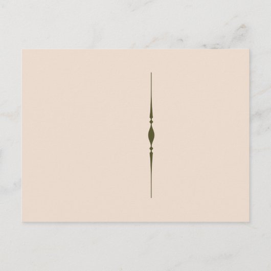 Spooky Halloween Postkartenvorlage Postkarte (Rückseite)