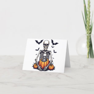 Spooky Halloween Pregnant Skeleton Schwangerschaft Ankündigung
