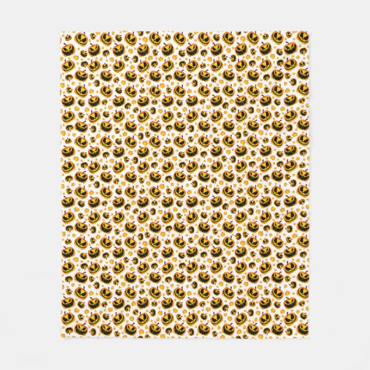 Spooky Halloween Pumpkin Blanket Fleecedecke (Vorderseite)